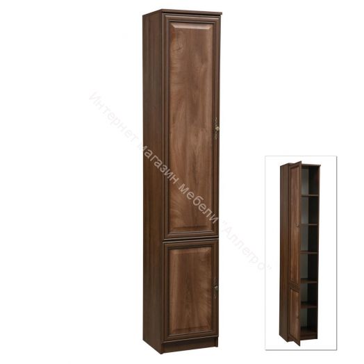 Шкаф-пенал 06.85 - 02 Габриэлла, Дуб кальяри/дуб коньяк/дуб кальяри патина