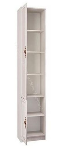 Шкаф-пенал 06.85 - 02 Габриэлла, Вудлайн кремовый/Сандал белый/патина