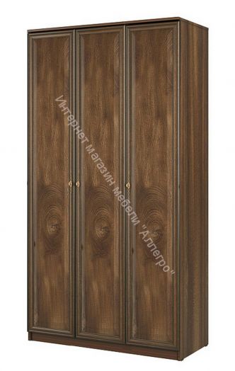 Шкаф для одежды 06.56 Габриэлла, трехдверный, Дуб кальяри/дуб коньяк/дуб кальяри патина