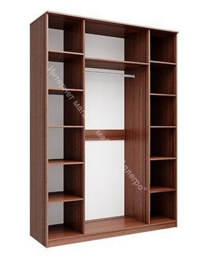 Шкаф для одежды 06.39 Габриэлла, четырёхдверный, Дуб кальяри/дуб коньяк/дуб кальяри патина