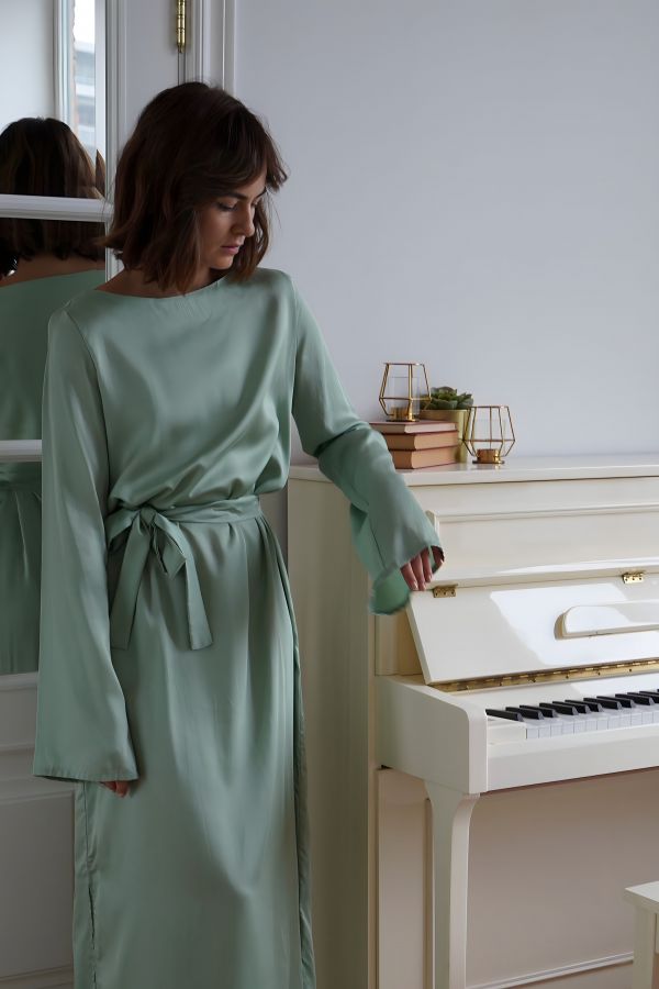 Платье Bambù из бамбука фисташка