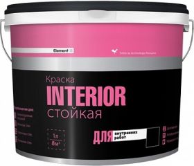 Краска Стойкая Element SE Interior 4.5л Супербелая Alpa для Внутренних Работ.