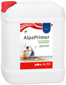 Грунтовка Экологичная AlpaPrimer 4л Белая Alpa.
