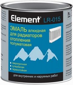 Эмаль для Радиаторов Отопления Element LR-015 1.8л Супербелая Alpa Алкидная Сверхпрочная.