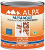 Эмаль для Дерева и Металла Alpa Alpalaque 0.5л Полуматовая Алкидная, Белая / Альпа.