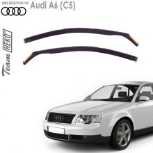 Дефлекторы Audi A6 (C5) от 1997 - 2005 для дверей вставные Heko (Польша) - 2 шт.