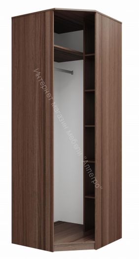 Шкаф угловой 06.23 Габриэлла, с зеркалом, Дуб кальяри/дуб коньяк/дуб кальяри патина