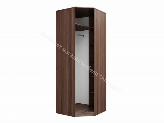 Шкаф угловой 06.23 Габриэлла, с зеркалом, Дуб кальяри/дуб коньяк/дуб кальяри патина