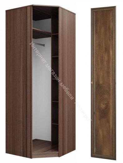 Шкаф угловой 06.23 Габриэлла, Дуб кальяри/дуб коньяк/дуб кальяри патина