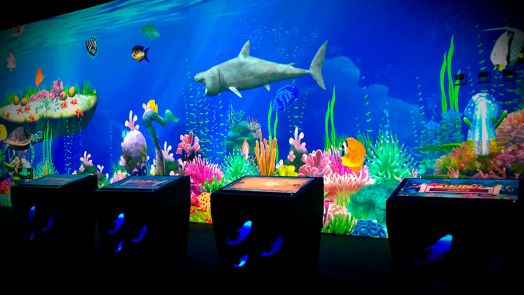 Ожившие рисунки комплект №10 (Полный набор с мобильной тумбой - столом)