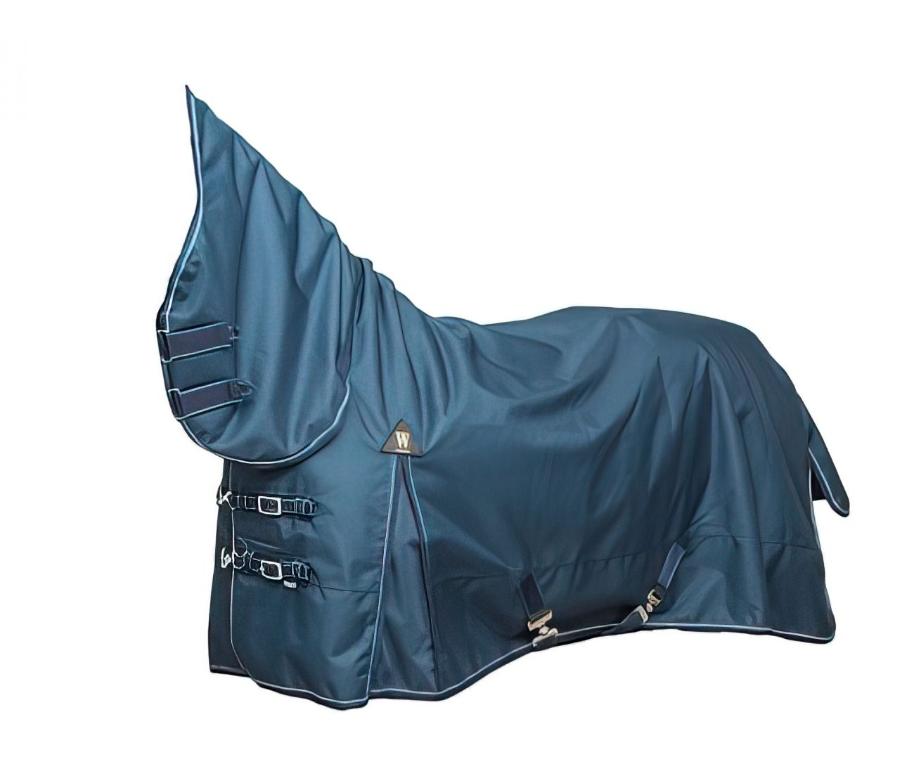 Непромокаемая попона с полной шеей "Horse Comfort" на утеплителе 50 г/м. 1200 ден. Суперкрепкая!