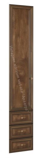 Дверь с ящиками 06.25 - 03 Габриэлла, 396 мм, Дуб кальяри/дуб коньяк/дуб кальяри патина