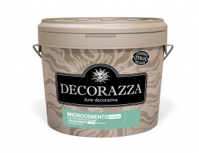Декоративная Штукатурка Decorazza 7.2кг MC 10-03 Microcemento Struttura + Legante с Эффектом Бетона Крупная Фракция.
