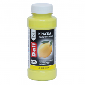 Краска Колеровочная Dali 0.25л Лимонный Акриловая / Дали.