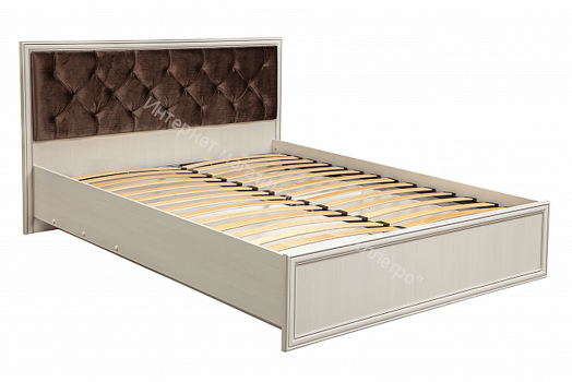 Спальный гарнитур Габриэлла, Вудлайн кремовый/Сандал белый/патина