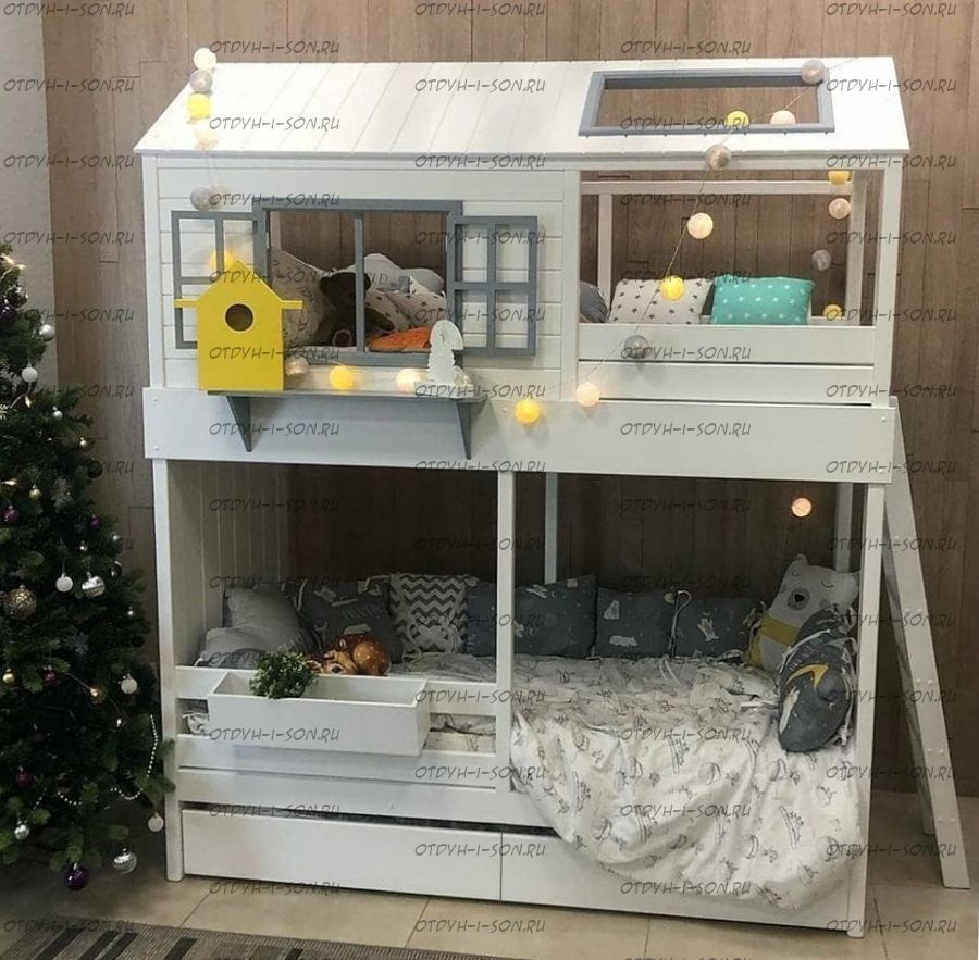 Кровать двухъярусная Домик Felicia №25