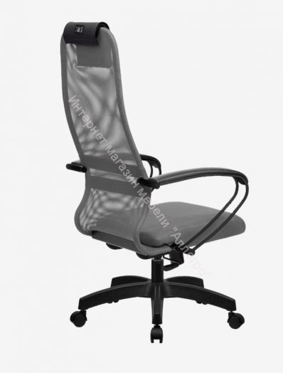 Кресло "Метта" SU-BK130-8  (Сетчатая ткань светло-серая)