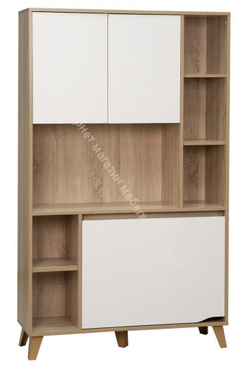 Шкаф для посуды 57.03 Аданте, Дуб сонома/Белый