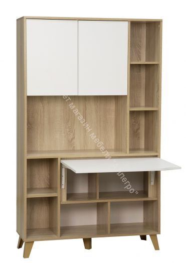 Шкаф для посуды 57.03 Аданте, Дуб сонома/Белый