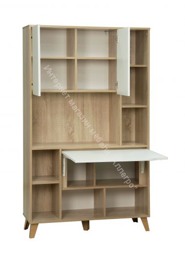 Шкаф для посуды 57.03 Аданте, Дуб сонома/Белый