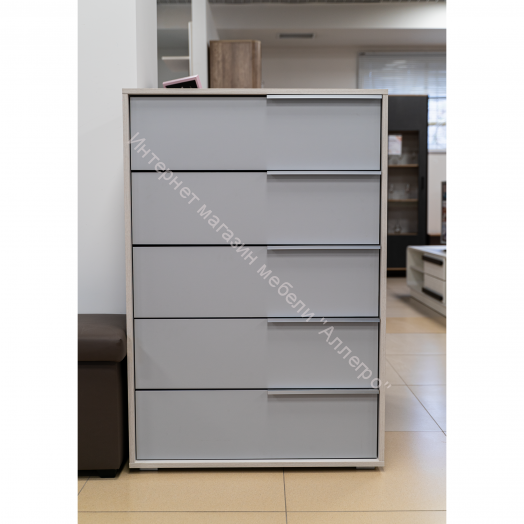 Комод 57.04 Аданте, Ясень анкор светлый/Серый