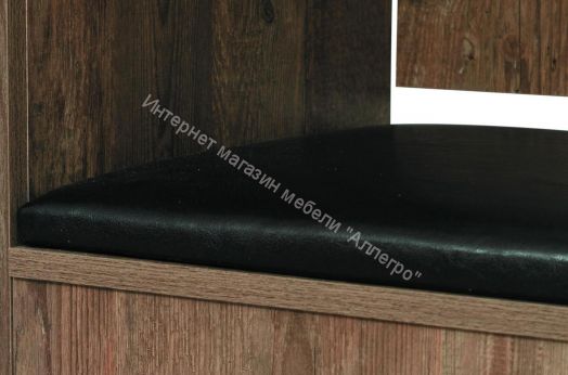 Шкаф (прихожая) Аданте с зеркалом, Кейптаун/кожзам Коричневый