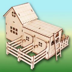 Деревянный конструктор Конюшня