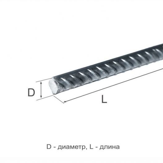 Арматура рифленая 12 (2ф) А500С ГОСТ 34028-2016