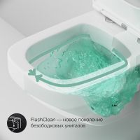 Подвесной безободковый унитаз AM.PM Inspire V2.0 FlashClean с сиденьем микролифт C50A1700SC схема 7