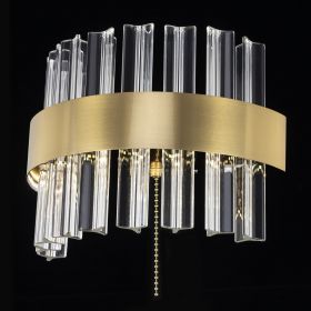 Бра Хрустальное с Выключателем Citilux Рианна CL337313 LED Бронза / Ситилюкс.