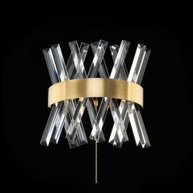 Бра Хрустальное с Выключателем Citilux Ричард CL336313 LED Бронза / Ситилюкс.