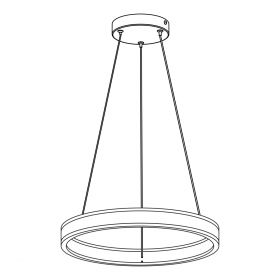 Люстра Подвесная Citilux Дуэт CL719400 LED Белая / Ситилюкс.