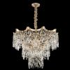 Люстра Подвесная Хрустальная Citilux Моника CL308282 Золото / Ситилюкс.