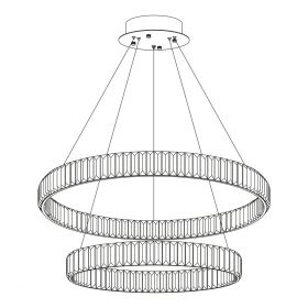 Люстра Хрустальная с Пультом Citilux Чезаре CL338281 LED Хром / Ситилюкс.