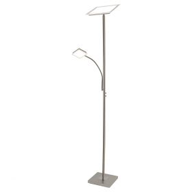 Торшер с Диммером Citilux Харди CL802011 LED Матовый Хром / Ситилюкс.