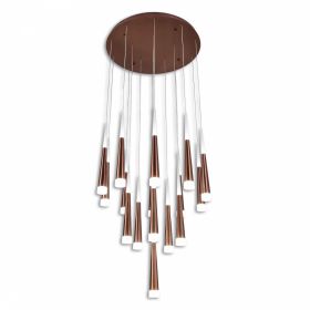 Люстра Каскадная Citilux Вегас CL227163 LED Коричневая / Ситилюкс.