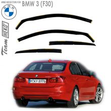 Дефлекторы BMW 3 (F30) Седан от 2011 - 2019 для дверей вставные Heko (Польша) - 4 шт.