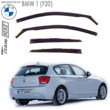 Дефлекторы BMW 1 (F20) 5D от 2011 - 2019 для дверей вставные Heko (Польша) - 4 шт.