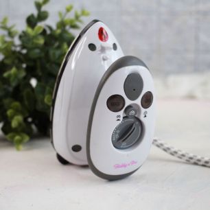 Мини утюг для рукоделия и творчества с подачей пара (утюжок дорожный) - белый