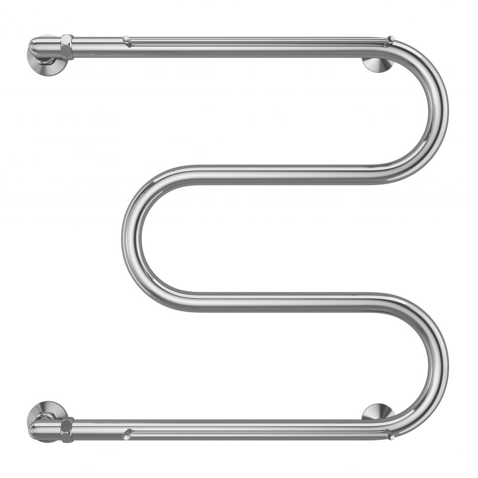 Изображение Полотенцесушитель водяной с боковым подключением TERMINUS М-образный с полкой 60х63,2