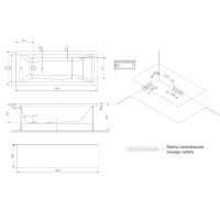 Акриловая ванна встроенная Am.Pm Gem W93A-180-080W-A 180х79,5 схема 2