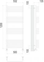 Электрический полотенцесушитель TERMINUS Стандарт П22 50х120 схема 4