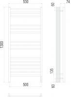 Электрический полотенцесушитель TERMINUS Ватикан П15 53х130 схема 4