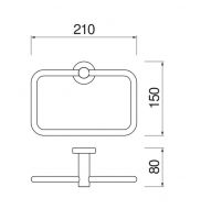 Полотенцедержатель Nobili ZEN ACPL25 схема 8