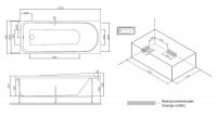 Акриловая ванна Am.Pm Like W80A-170-070W-A 170х70 схема 2