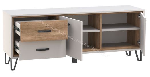 Тумба под ТВ 62.03 Рио, Кашемир/Дуб каньон