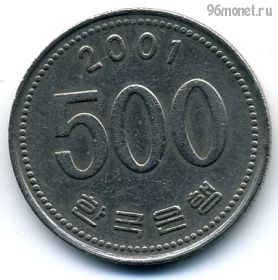 Южная Корея 500 вон 2001