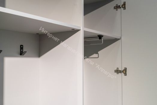 Шкаф для одежды (прихожая) 58.18 Гавана с зеркалом, Кейптаун/Серый