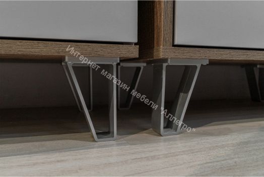 Шкаф для одежды (прихожая) 58.18 Гавана с зеркалом, Кейптаун/Серый