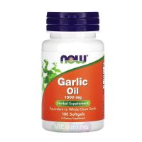 Now Foods Garlic Oil Чесночное масло 1500 мг, 100 капс